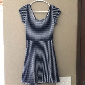 AE striped skater dress